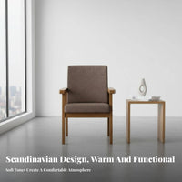 Upholstered Dining Armchair Thick Cushioning Fabric Dining Armchair for Students