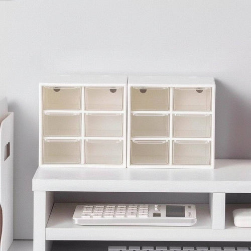 6-Drawer Mini Cabinet Space Saving 6-Drawer Mini organizer space-efficient Size for Students