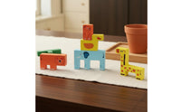 Animal Stacking Blocks Educational Wooden Stacking Blocks Promotes Logical Thinking Wooden Animal Puzzle for Kids, Classroom