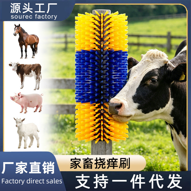 Heavy-Duty Livestock Itch Scratcher for Cattle, Sheep, and Donkeys