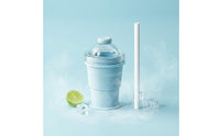 Portable Ice Creator Cup with Straw Easy Demolding Drinkware for Office