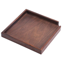 Walnut Wood Tea Evaluation Tray Smooth Tea Tray with Pouring Opening Polished Sturdy