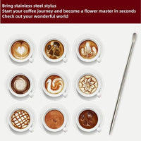 Adjustable Coffee Tamper with Scale and Constant Force, 53mm 7-Piece Set