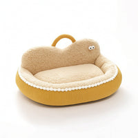 Cloud Pet Bed Fluffy Pet Bed with Handle Bolstered for Small Dogs, Kittens