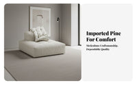 Interchangeable Block Sofa Wabi-Sabi design Sectional Couch Minimalist Aesthetic firm support Foam for Hosts