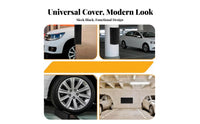 2 Pieces Shock Absorbent Garage Wall Bumper Pad Flexible Garage Wall Protector Cuttable for Parking Lot, Warehouse, Basement