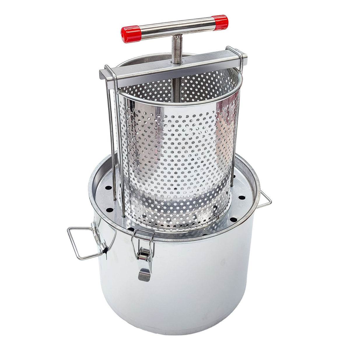 Stainless Steel Press Machine Press Machine with Bucket Easy to Clean Manual Juice Extractor for Hobbyists