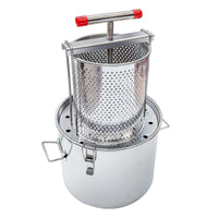 Stainless Steel Press Machine Press Machine with Bucket Easy to Clean Manual Juice Extractor for Hobbyists