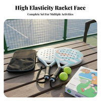Exterior Door Paddle Sphere Racket Non-Slip Grip Padel Racket Set Beach Racket Sport Paddle High Elasticity Face Sports