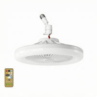 Ceiling Fan Lamp White Wireless Control Ceiling Fan Light E27 Base