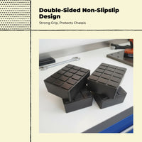Non-slip heavy-duty rubber lift pad for car jacks, 6cm thick