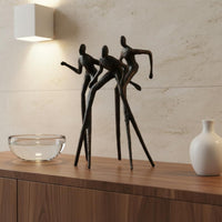 Three-Figure Ornament Minimalist Abstract Figure Sculpture Modern Table Decor Figurine