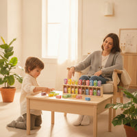 Wooden Memory Game with Tray Educational Wooden Memory Matching Game