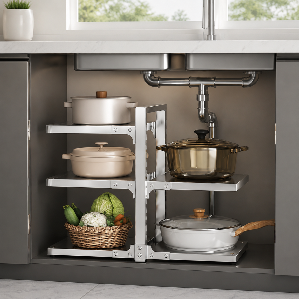 pot and pan rack