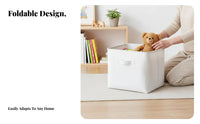 Collapsible Cloth container With Handles Collapsible textile Box Machine Washable for children Room