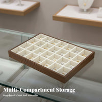 Multicompartment Jewelry Tray adaptable Compartments Compartmented Display Tray