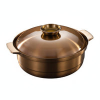 Induction Hot Pot Commercial Grade Stainless Steel Stew Pot Even Heating Stockpot with Lid for Restaurant