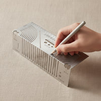 Square Tube Layout Ruler Rust-Resistant Marking Ruler with Slots Measuring Tool for Fabricators, Workshops