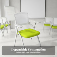 Tablet Arm Chair Foldable Design Conference Seating Space-Saving for Classroom