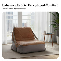 Unstructured Lounge Chair modern aesthetic Lazy Sofa Soft Seating Lightweight & Portable for Readers, Students, Living Room