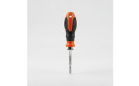Textured-Grip Telescopic Screwdriver Multi-Function Phillips and Slotted Screwdriver Non-Slip Hand Tool Ergonomic for DIYers, Technicians, Household Repairs, Tight Confined Areas, Air Conditioner Maintenance