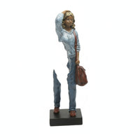 Traveler Figurine Tabletop Display Resin Figurine Rectangular Base