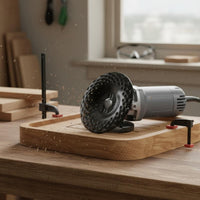 Fast Chip Removal Woodworking Rasp Disc Sharp Cutting Wood Shaping Disc High-Strength Steel Grinding Wheel Attachment Multi-Purpose for Woodworkers