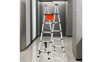 Self-Supporting Foldable Step Ladder Compact Step Ladder with Platform Portable Sturdy for Homeowners, Woodworkers