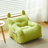 Soft Floor Sofa with Ears Padded Children Sofa Upholstered Kids Armchair Low-Rise for Playroom