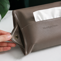 Leather Tissue Case, Waterproof, Tissue Cover, Fits Full Box, 24x17x2cm, Stylish, Living Room, Bedroom