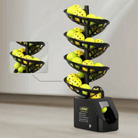 Automatic Ball Feeder with Tripod Sturdy Pickleball Launcher Adjustable Pickleball Machine User-Friendly for Solo Training
