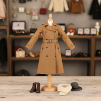 1/6 Scale Female Agent Coat High Intricate 1/6 Scale Outerwear Coat Female Figure Outfit Long-Lasting Cloth Material