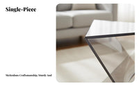 Transparent Look Twisted Prism Side Table Geometric Design Nightstand Space-Saving Indoor Furnishing Compact for Apartment Dwellers, Homeowners, Gift Givers, Living Room, Bedroom, Entryway, Office
