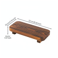 Wooden Display Base Sturdy Soap Holder Stand Easy to Clean for Bathroom
