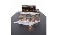 Collectible Factory Diorama Detailed 1:64 Workshop Display Realistic Duplicate LED Lighted Diorama for Collection Room, Office Desk