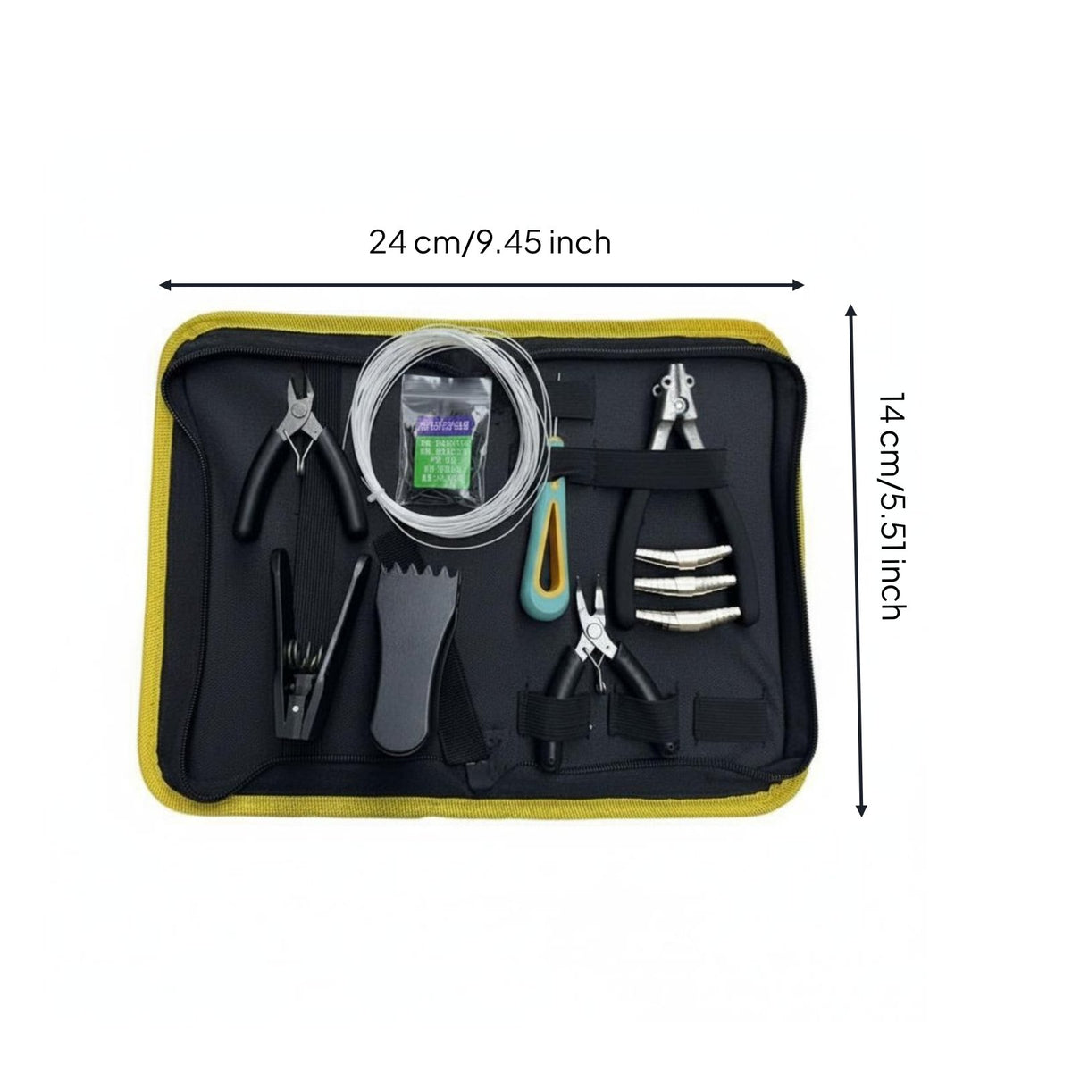 8 Pieces Badminton Racket Stringing Tool Kit Multi-Functional Badminton Stringing Clamp Kit Portable Racket Restringing Tool Set