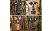 Tree Face Arboreal-Surface-Textured Tree Hugger Resin Garden Decoration for Gardeners, Yard, Patio