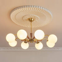 Ceiling Medallion French Design PU Ceiling Plate Elegant Design for Living Room