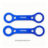 2 Pieces Aluminum Alloy Bottom Bracket Wrench Double-Ended Bike Bottom Bracket Wrench Flat Notched for Cyclists, Mechanics, Bike Maintenance, Workshop
