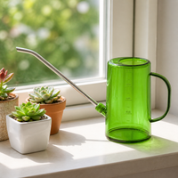 Watering Can, Plastic, Long Spout, 1000ml, Watering Pot, Hand-Press Type, Watering Supplies, Gardening Tool, Houseplants, Home Vegetable Garden, Balcony, Indoor Use, 26x15.5x10cm, Durable Polymer Material
