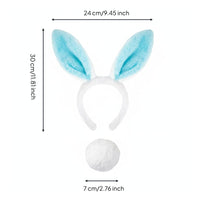 Cuddly Hare Ears Headband Comfortable Fit Bunny Ears Headband Universal Fit Soft Hare Ear Headpiece for Kids, Easter, Halloween