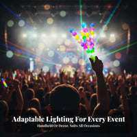 Illuminated Tanghulu Lamp Stick Battery Powered Flashing Concert Cheer Stick Colorful Globe Lamp Stick Replaceable Batteries