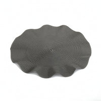 Round Placemat with Edge Sturdy Placemats Safeguarding for Restaurant