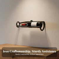 Space-Saving Single Bottle Wall Mount Versatile Display Beverage Rack Easy Installation Household Storage Minimalist Design for Wine Enthusiasts, Homeowners, Home Decorators, Dining Room, Restaurant, Kitchen