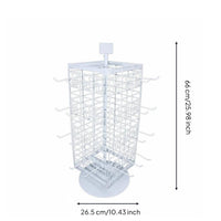 Rotating Grid Display Rack Multi-Hook Shop Fixture Sturdy for Countertop
