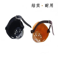 PVC Horse Mouth Cover Anti-Bite Muzzle Adjustable Durable Equestrian Supplies
