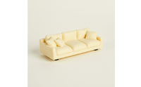 1:12 Scale Sofa Cream Design Dollhouse Couch Model Photo Prop for Collectors