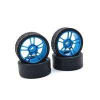 RUICHEN TECHNOLOGY 1/28 RC Car Upgrade 26.5mm Racing Wheel Hub and Tire for Wltoys Kyosho Mini