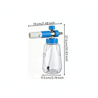 Car Wash Foam Sprayer Adjustable Foam Sprayer with Quick-Connect Transparent for Driveway Washes