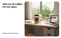 Rechargeable USB Misting Fan Adjustable Airflow Mini Air Conditioner Fan Quiet Operation for Students, Office Workers, Dorm Room, Bedroom